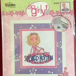 Bucilla So Girly! Counted Cross Stitch Spoiled Rotten